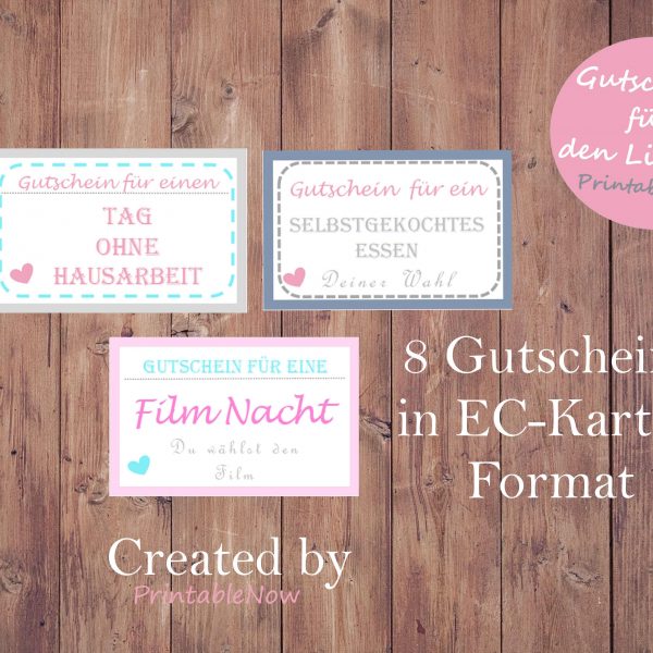 Valentinstagsgutscheine
